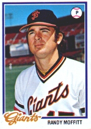 1978 Topps Baseball Cards      284     Randy Moffitt